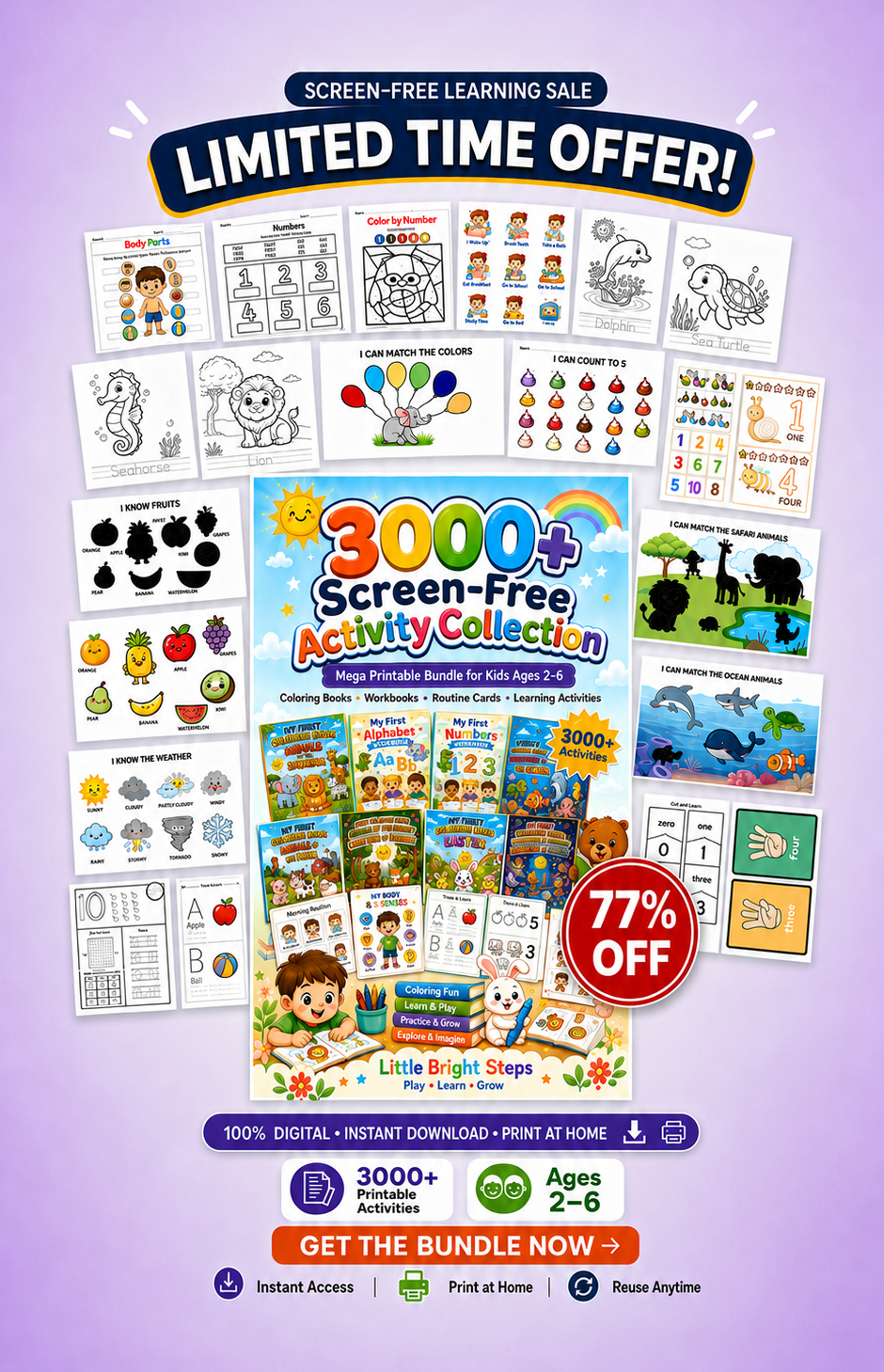 Little Bright Steps complete printable bundle recap