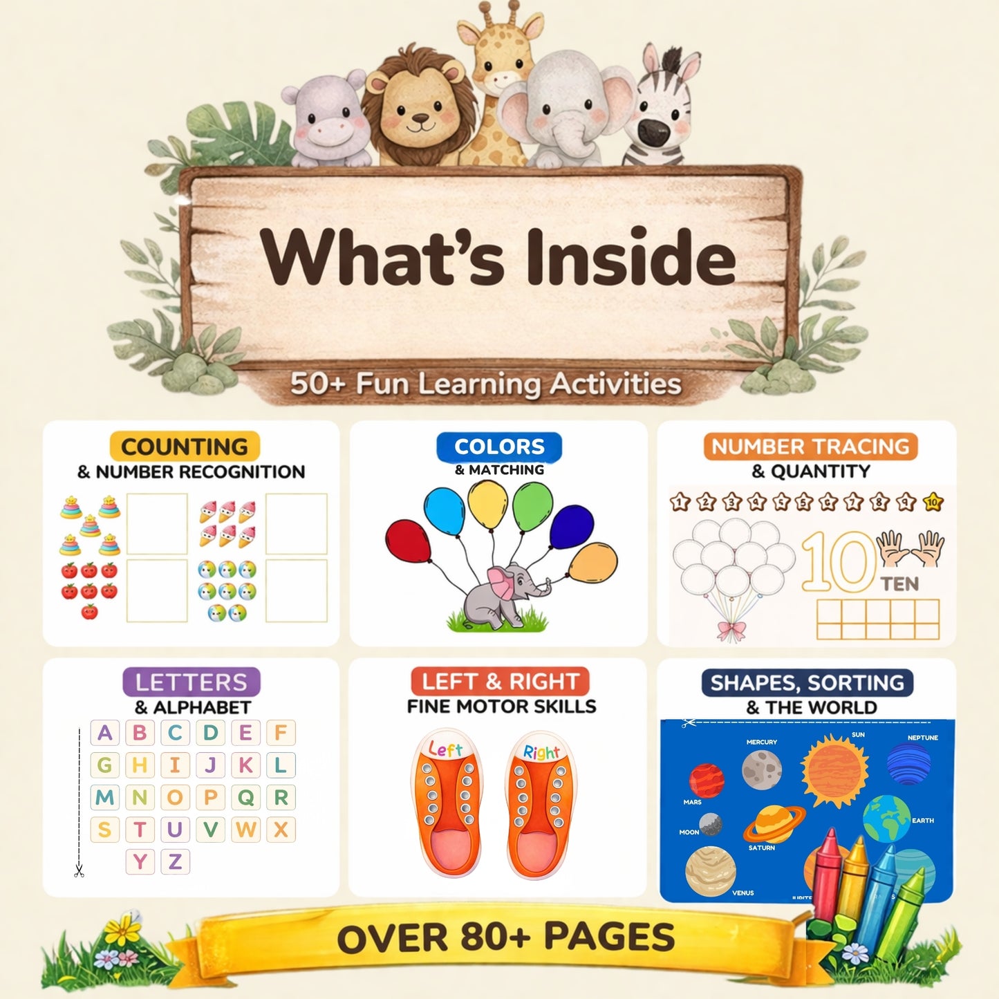 Montessori Fine Motor Skills Pack (Ages 3-6)