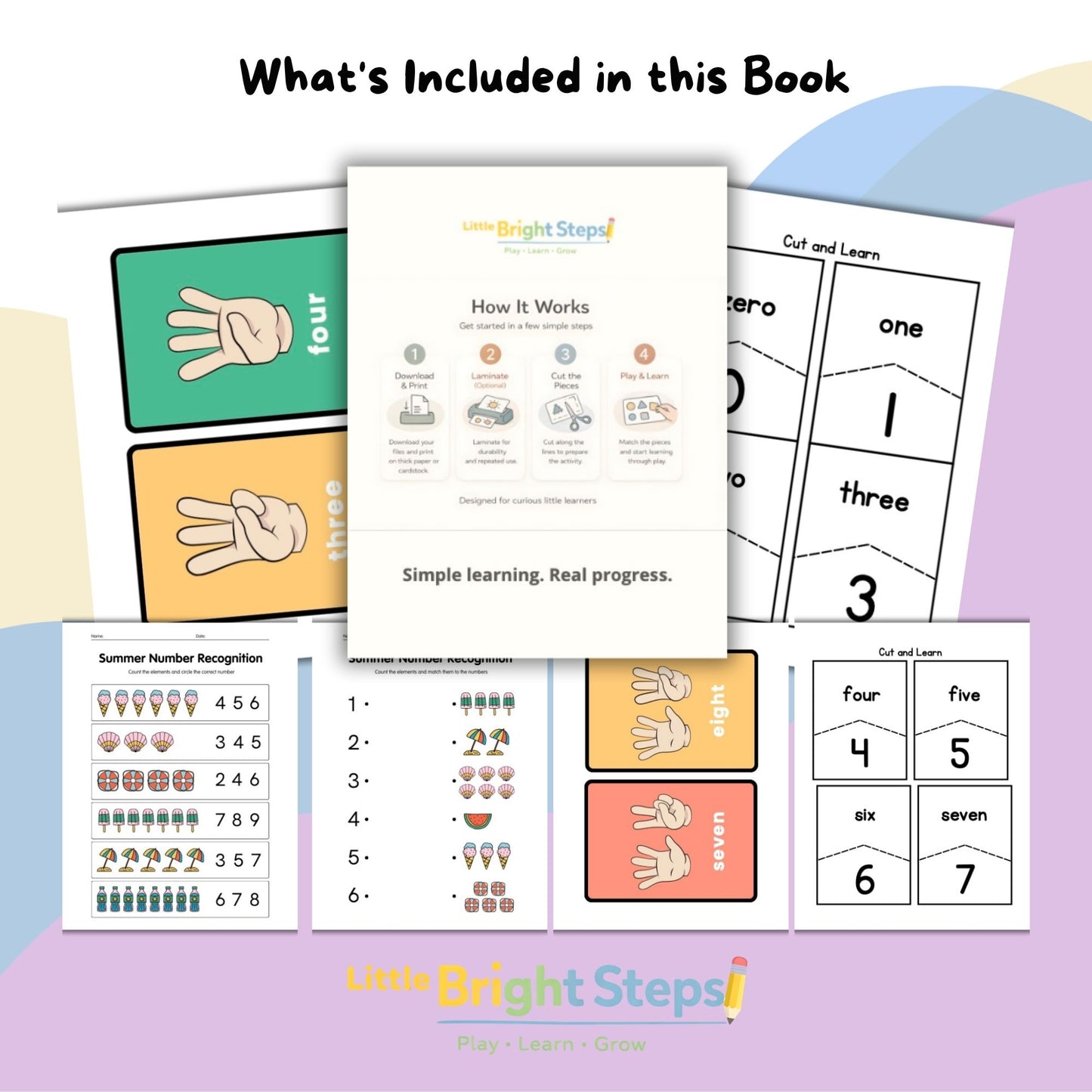 My First Numbers Workbook – 50+ Fun Counting, Tracing & Coloring Activities for Kids (Ages 3–6)