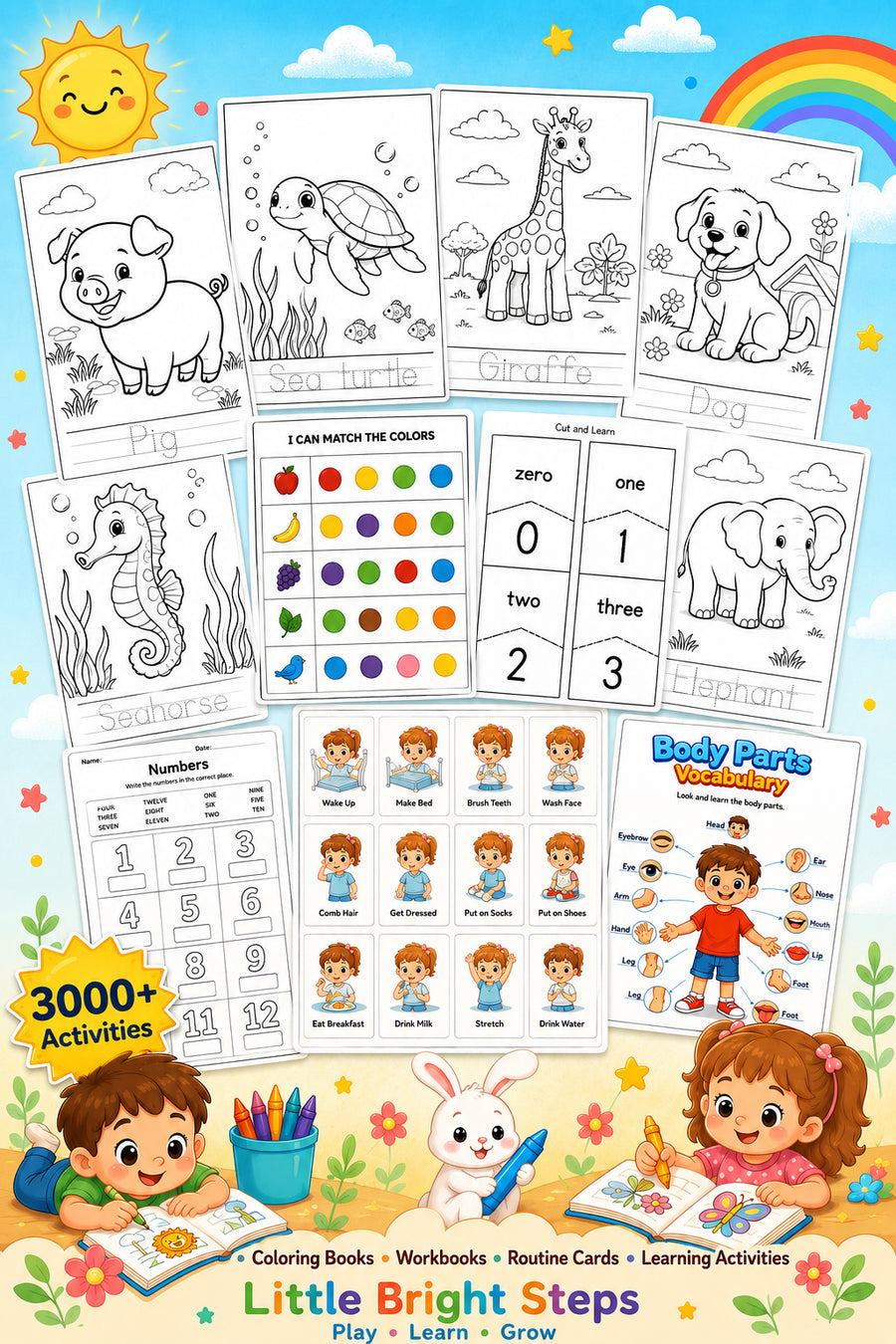 My First Alphabet Workbook printable alphabet practice for kids ages three to six